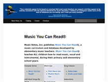 Tablet Screenshot of musicnotes.biz